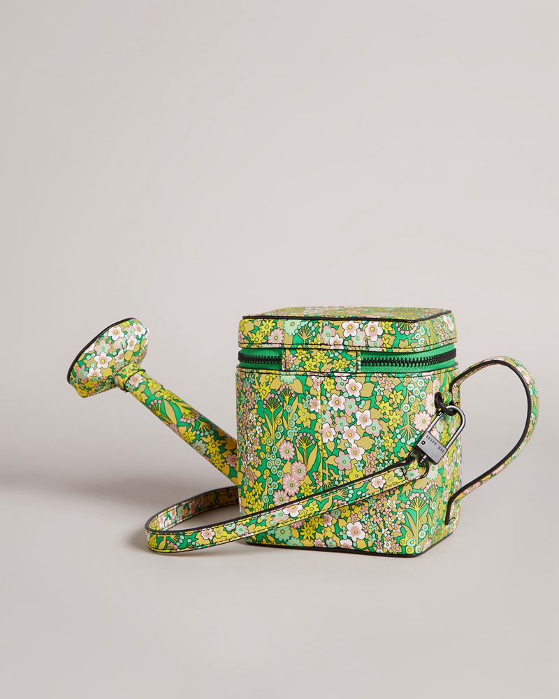 Ted Baker Watercn Flirty Texture Floral Watering Can Crossbody Väska Dam Gula | ZGT-182650