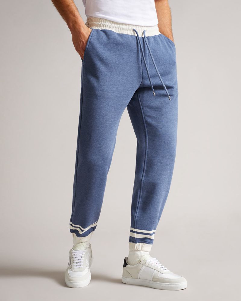 Ted Baker Wigton Jersey Jogger Byxor Herr Blå | ZIT-738659