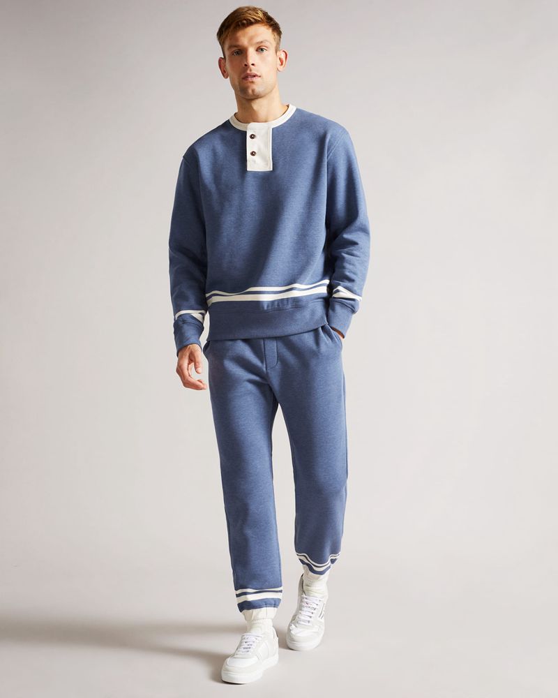 Ted Baker Wigton Jersey Jogger Byxor Herr Blå | ZIT-738659