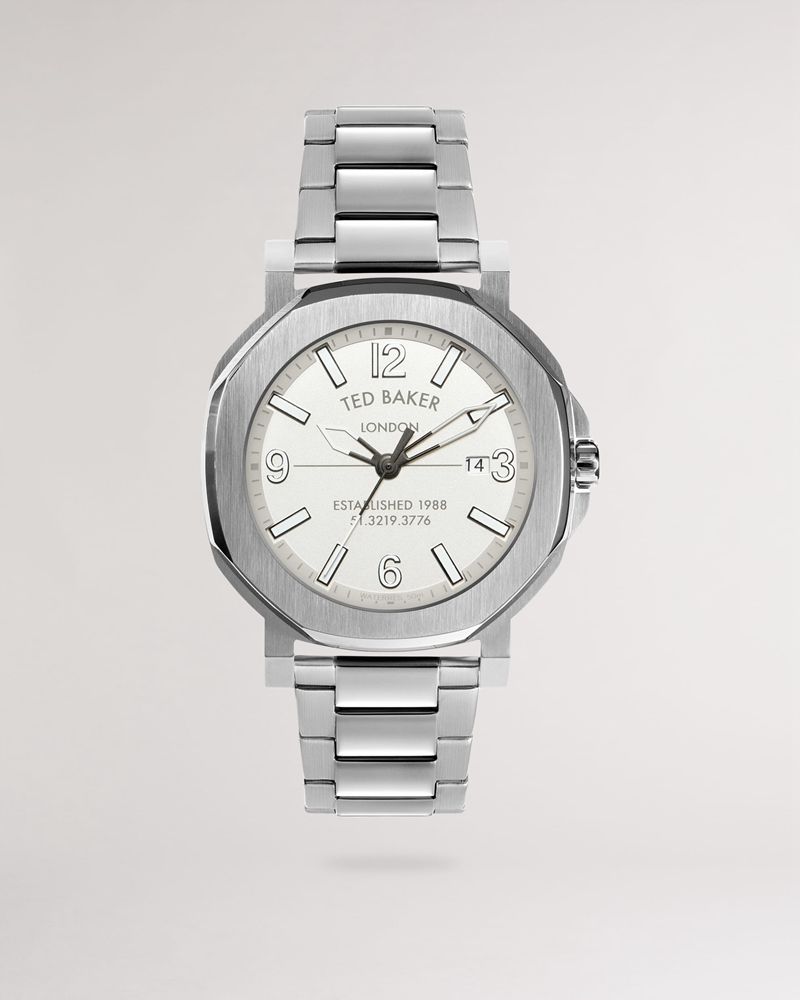 Ted Baker Yestdy Bracelet Klocka Herr Silver | AMG-091746