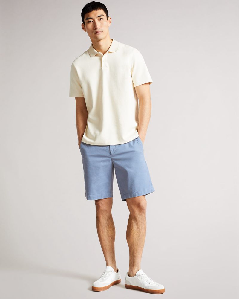 Ted Baker Ashfrd Chino s Shorts Herr Blå | COK-548906