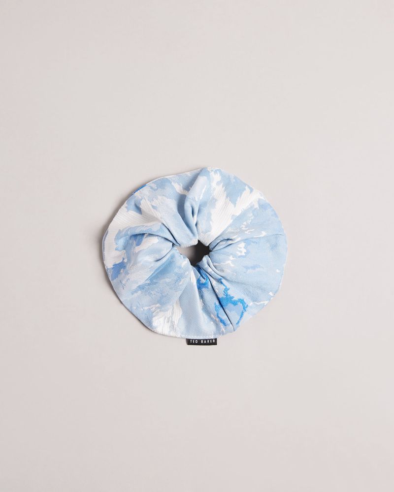 Ted Baker Florset New Romantic Printed Scrunchie Halsduk Dam Blå | WUT-413975