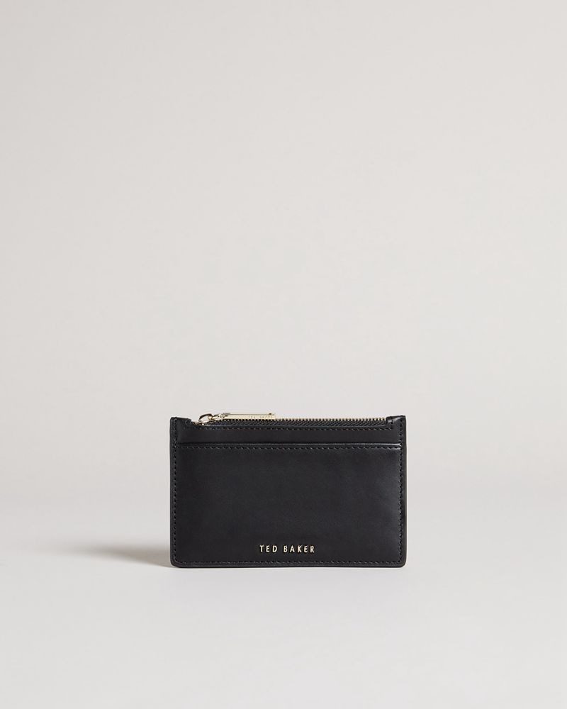 Ted Baker Garcia Zip Card Holder Plånbok Dam Svarta | XJB-650134