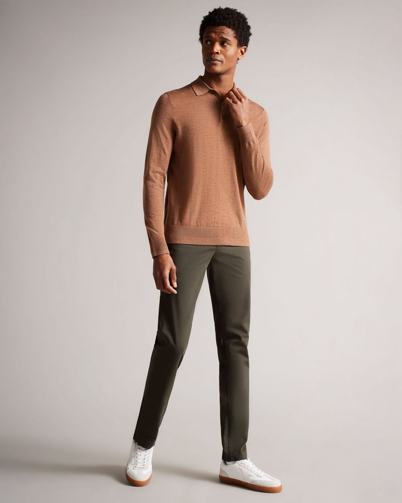 Ted Baker Genay Slim Chinos Kostymer Herr Khaki | SDA-186542