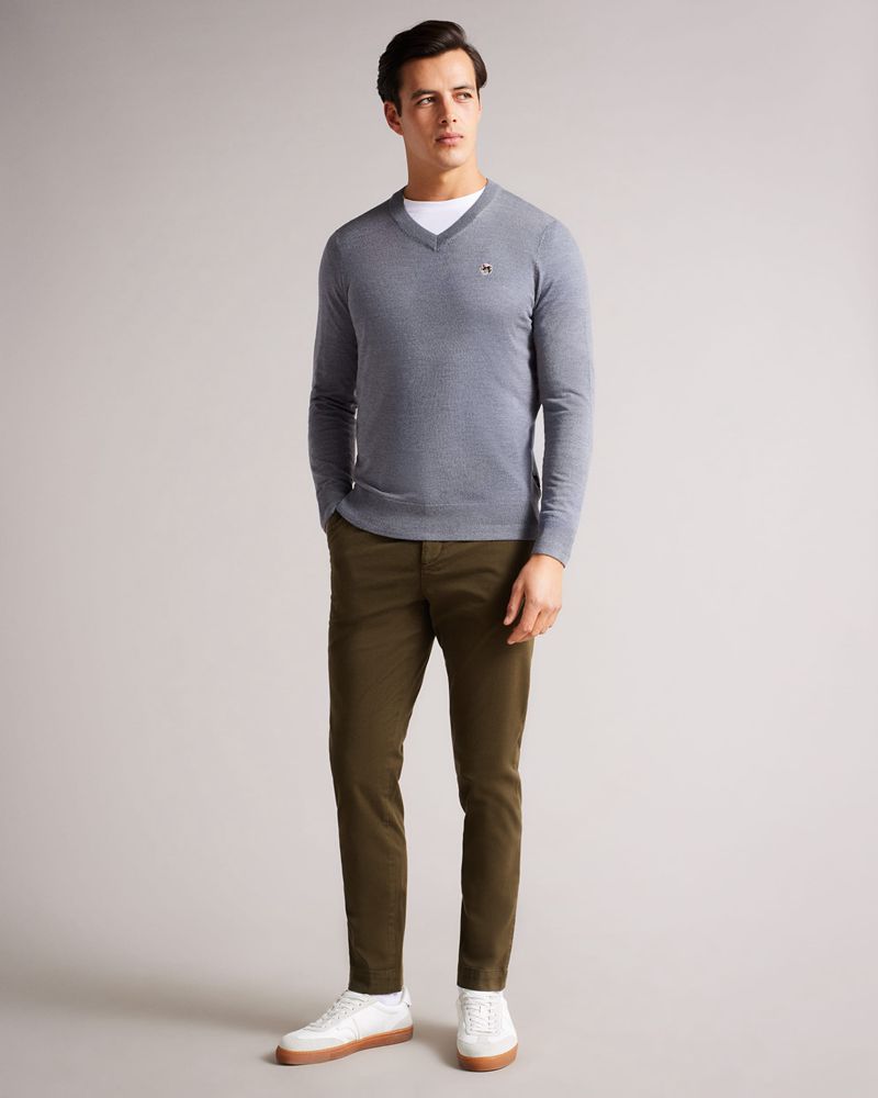 Ted Baker Genbee Vanliga Relaxed Chinos Kostymer Herr Khaki | KVF-714608