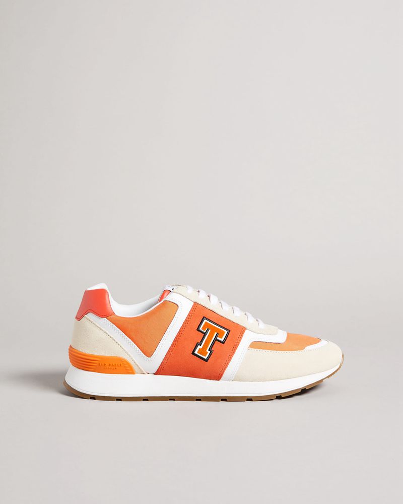 Ted Baker Gregory Retro T Runner Sneakers Herr Orange | OZK-280437