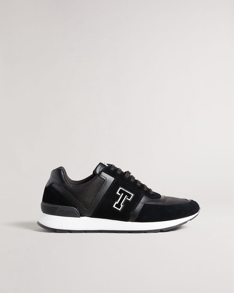 Ted Baker Gregory Retro T Runner Sneakers Herr Svarta | WZE-329054