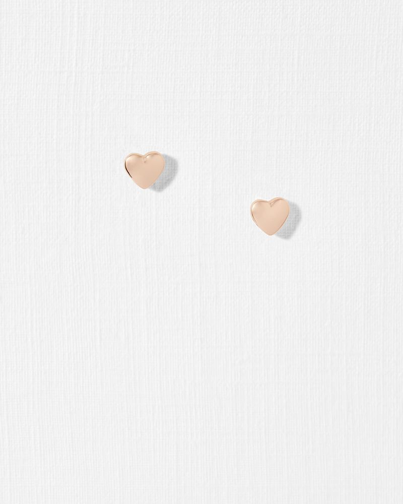 Ted Baker Harly Heart Stud Earrings Smycken Dam Rosegold | ZNT-274905