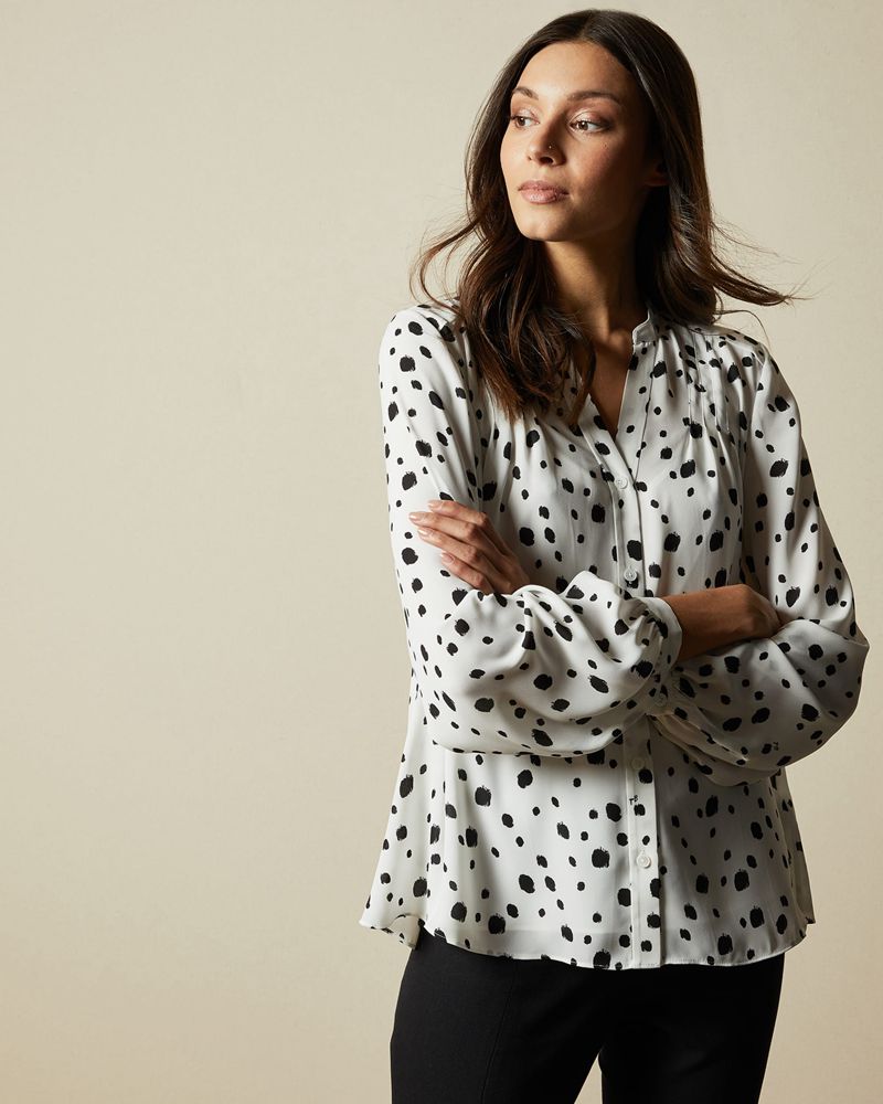 Ted Baker Heiike Polka Dot Blouse Blast Dam Vita | UVF-847590