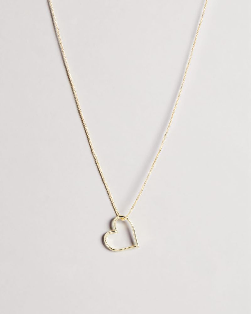 Ted Baker Hunta Chain Of Hearts Pendant Smycken Dam Guld | ZGL-897456