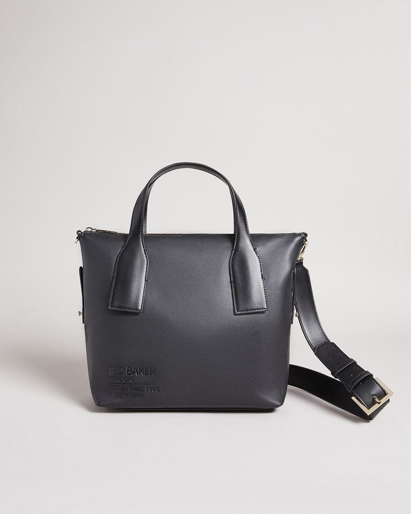 Ted Baker Jordela Embossed Branded Tote Väska Dam Svarta | URI-352908