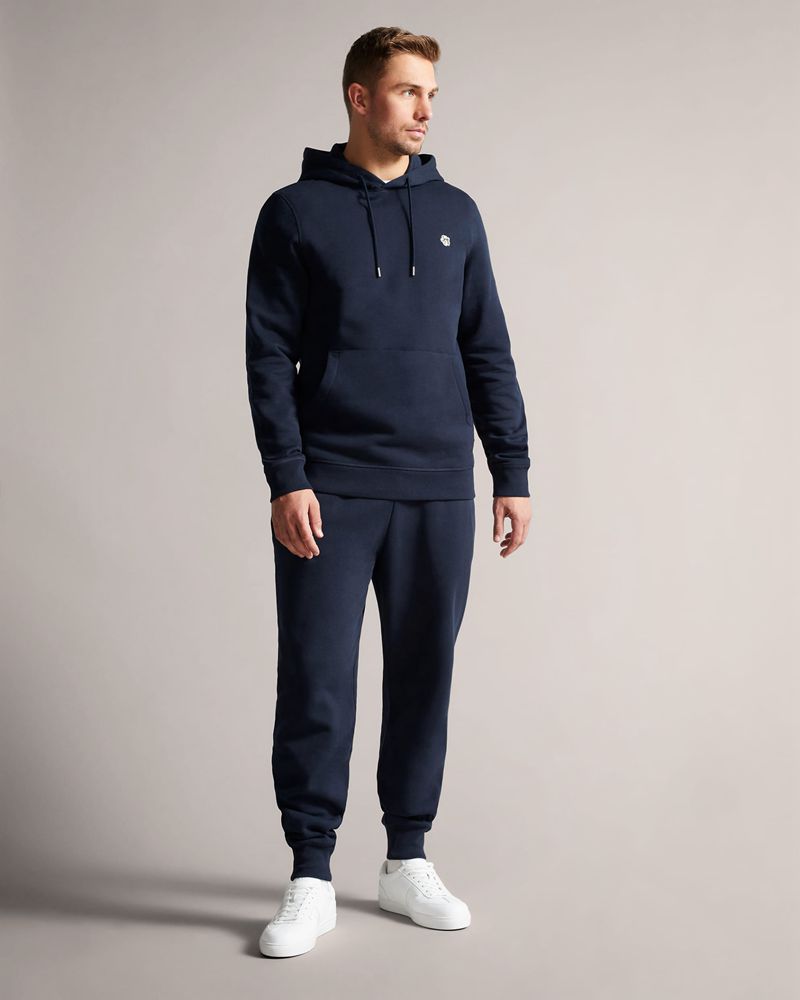 Ted Baker Latima Jersey Joggers Byxor Herr Marinblå | NWQ-659180