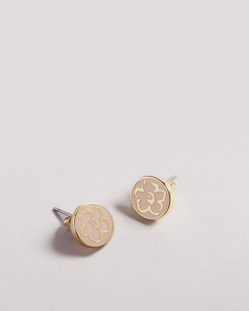 Ted Baker Lilahi Tbj2930 Magnolia Lilliflora Stud Earring Smycken Dam Rosa | OWI-785031