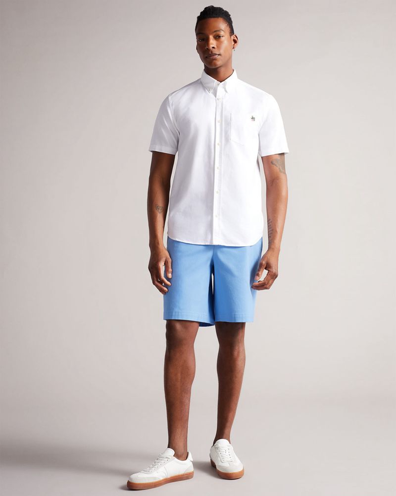 Ted Baker Mordon Twill Drawstring s Shorts Herr Blå | EUF-540983