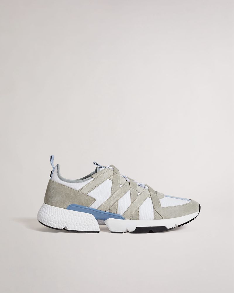 Ted Baker Pierre Inflated Sole Runner Sneakers Herr Blå | AZW-821456