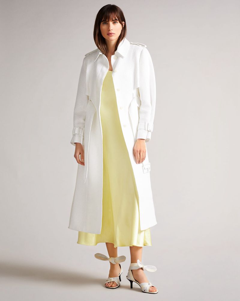 Ted Baker Pira Pleated Trench Rockar Dam Vita | PEK-317652