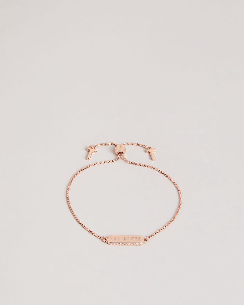 Ted Baker Saraio Sparkle Bar Bracelet Smycken Dam Rosegold | KQA-710864