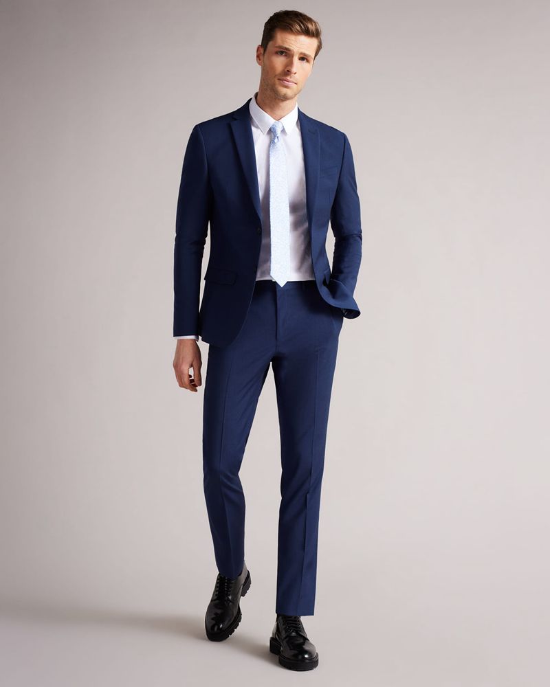 Ted Baker Sinjts Slim Fit Plain Kostymer Herr Blå | ASR-538294