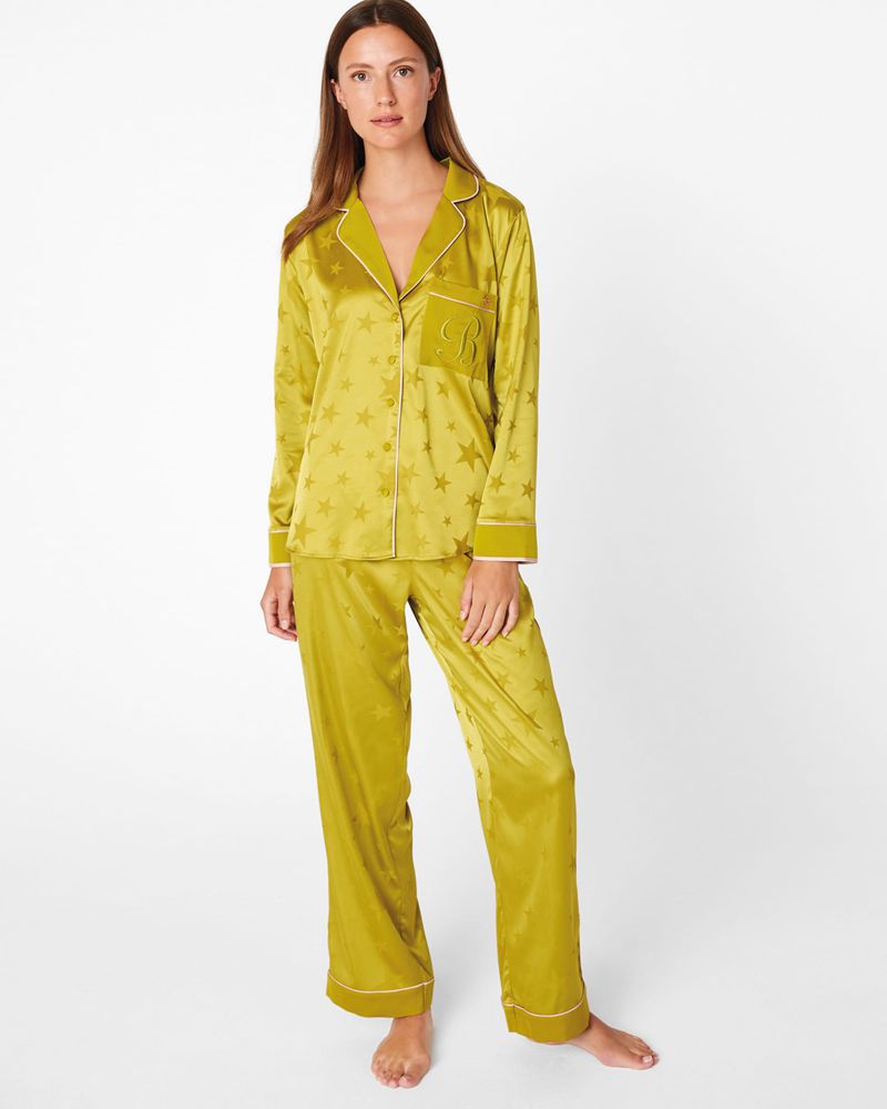 Ted Baker Starsk Jacquard Star Pj Set Nattkläder Dam Gröna | AED-965372