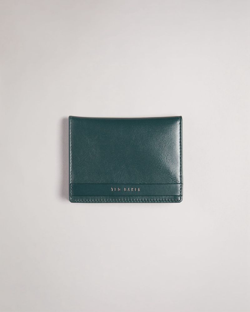 Ted Baker Stuey Läder Cardholder Plånbok Herr Gröna | XVO-465271