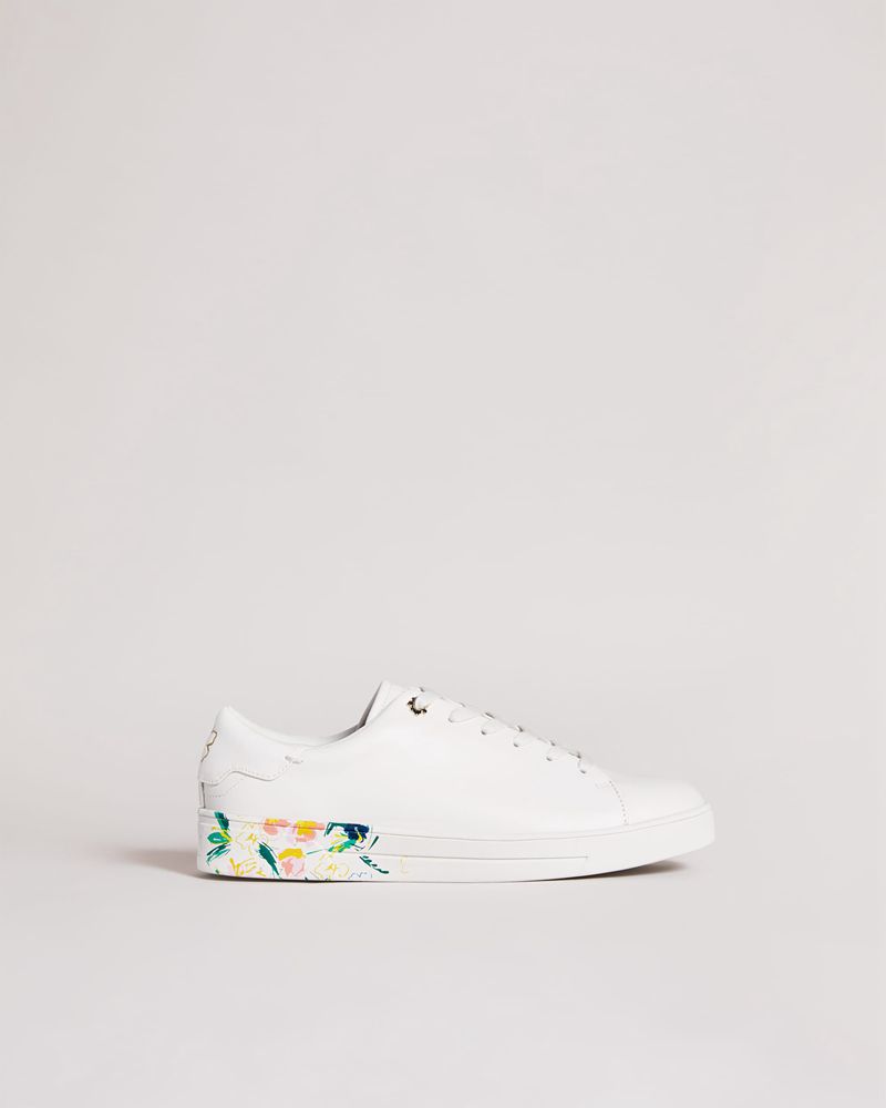 Ted Baker Timaya Sketchy Magnolia Cupsole Sneakers Dam Vita | XWK-408315