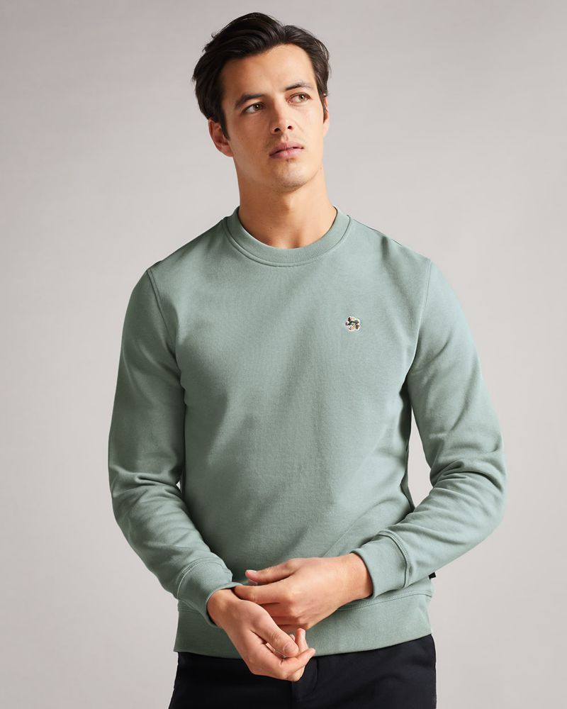 Ted Baker ton Long Sleeve Blast Herr Gröna | ANY-185204